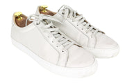 SUITSUPPLY Men Sneakers EU41 White Pure Calf Leather Trainers Classic Low-Top