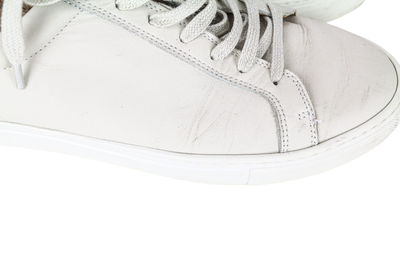SUITSUPPLY Men Sneakers EU41 White Pure Calf Leather Trainers Classic Low-Top