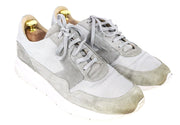 SUITSUPPLY Men Sneakers EU43 Grey Suede Leather Textile Vibram Sole Low-Top