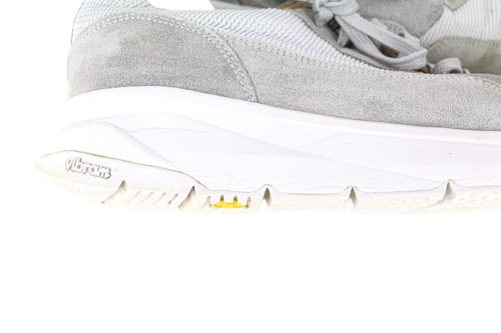 SUITSUPPLY Men Sneakers EU43 Grey Suede Leather Textile Vibram Sole Low-Top