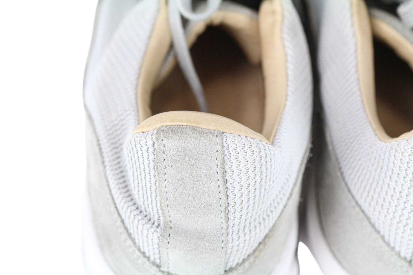 SUITSUPPLY Men Sneakers EU43 Grey Suede Leather Textile Vibram Sole Low-Top