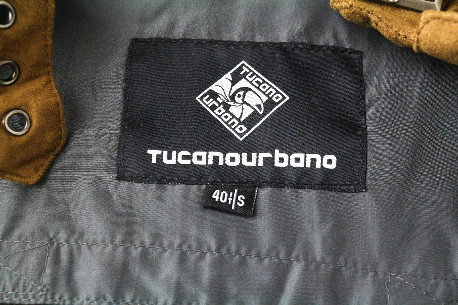 TUCANO URBANO Posiscion Women Jacket S Brown Faux Suede Water-Repellent Moto