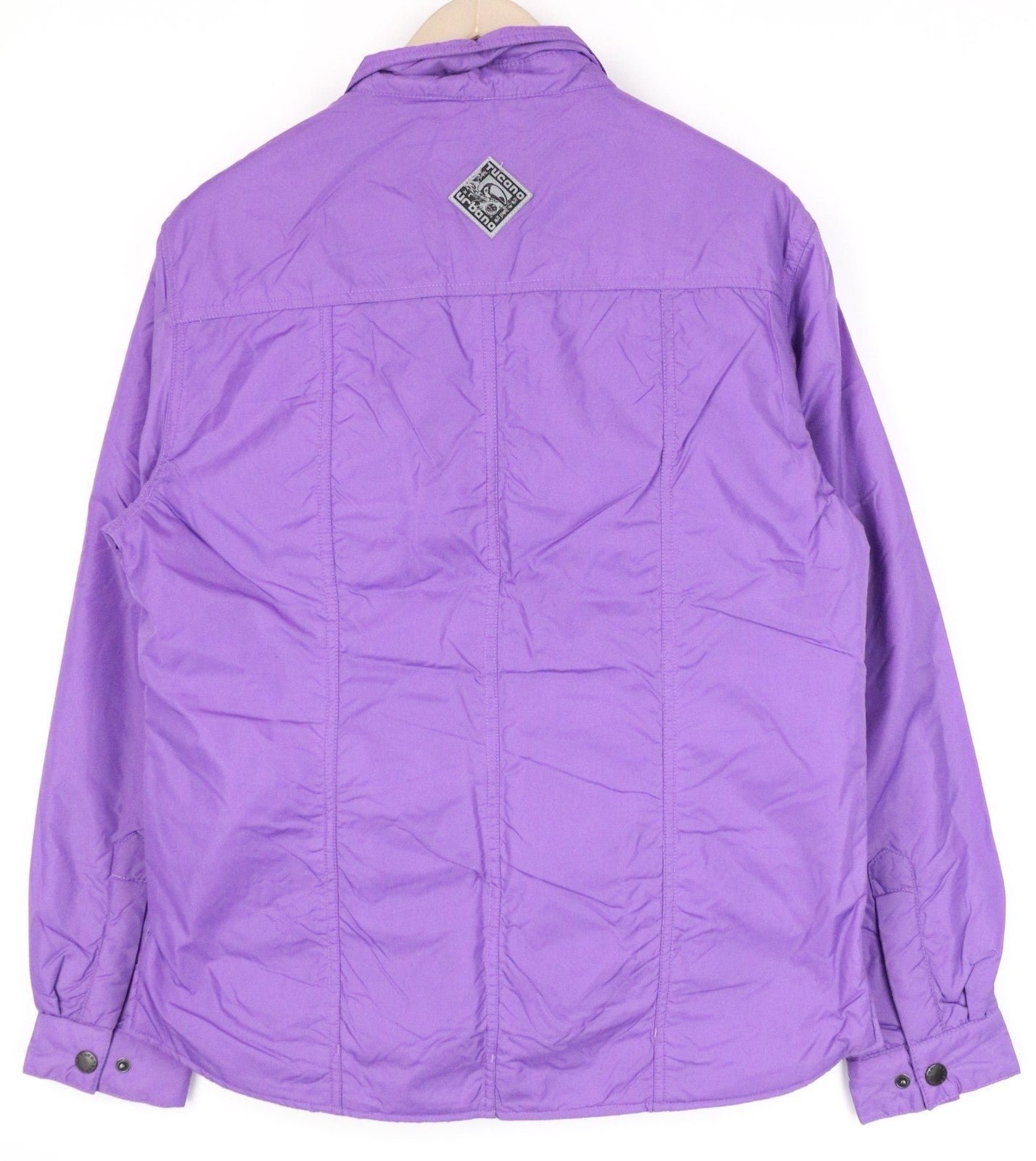 TUCANO URBANO Fester Women Jacket S Purple Windproof Zip Snap Shacket Overshirt