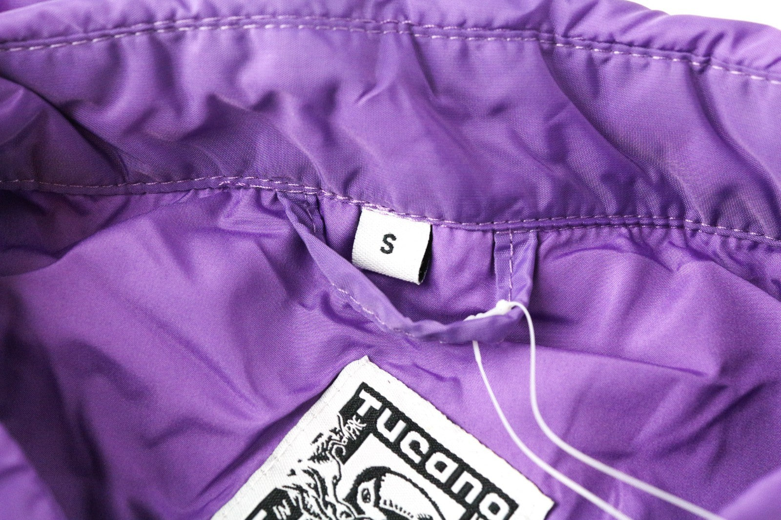 TUCANO URBANO Fester Women Jacket S Purple Windproof Zip Snap Shacket Overshirt