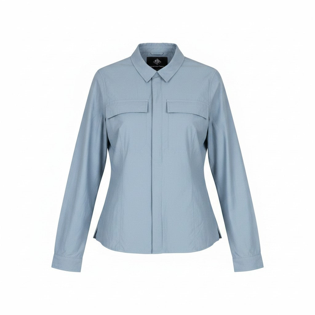 TUCANO URBANO Albertina Women Jacket XL Grey Blue Cotton Blend Windbreaker