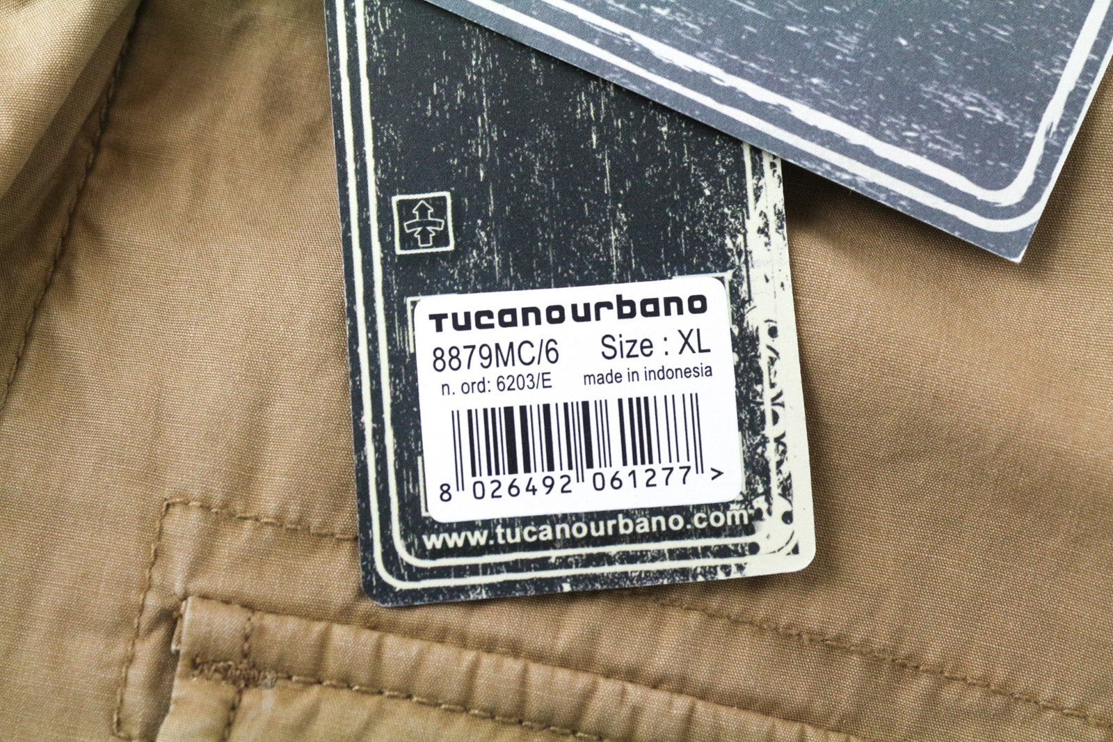 TUCANO URBANO Douz Men Jacket XL Brown Lined Pure Cotton Armour Pocket Moto