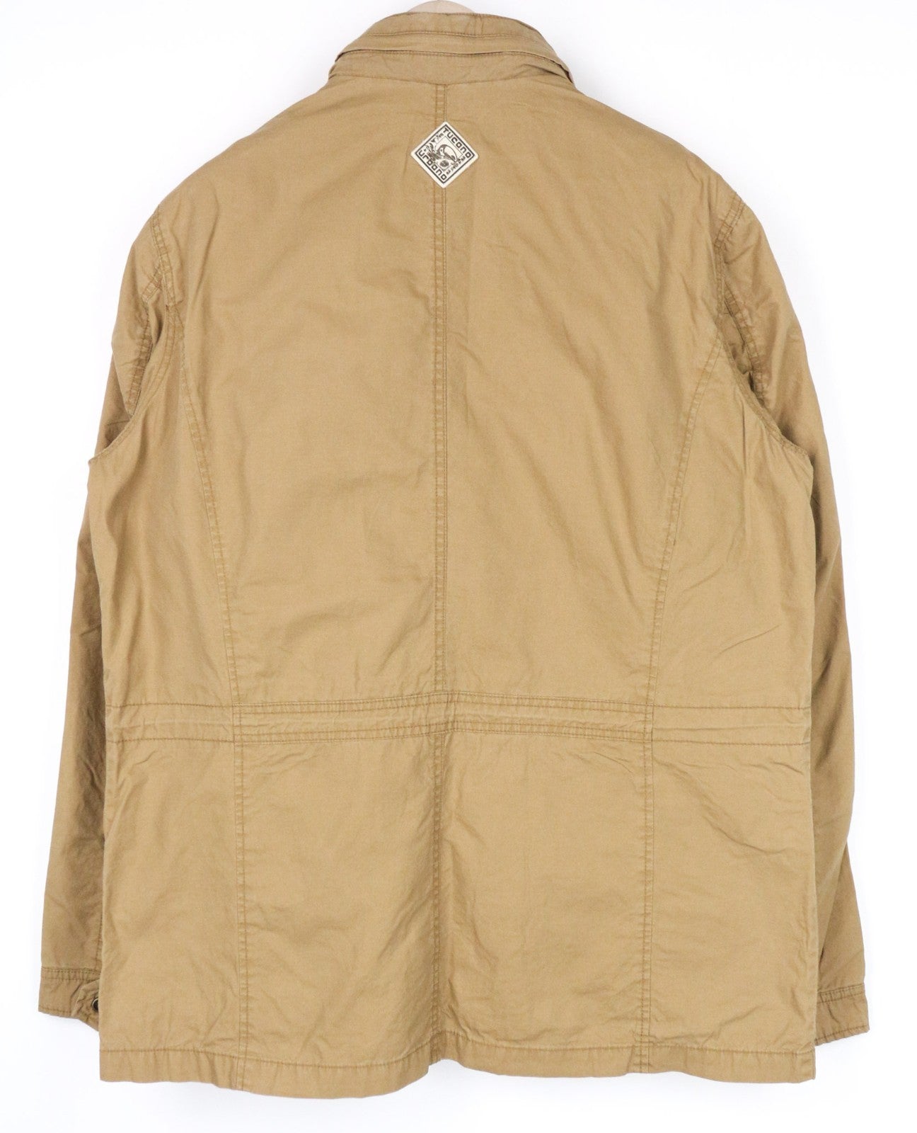 TUCANO URBANO Douz Men Jacket XL Brown Lined Pure Cotton Armour Pocket Moto