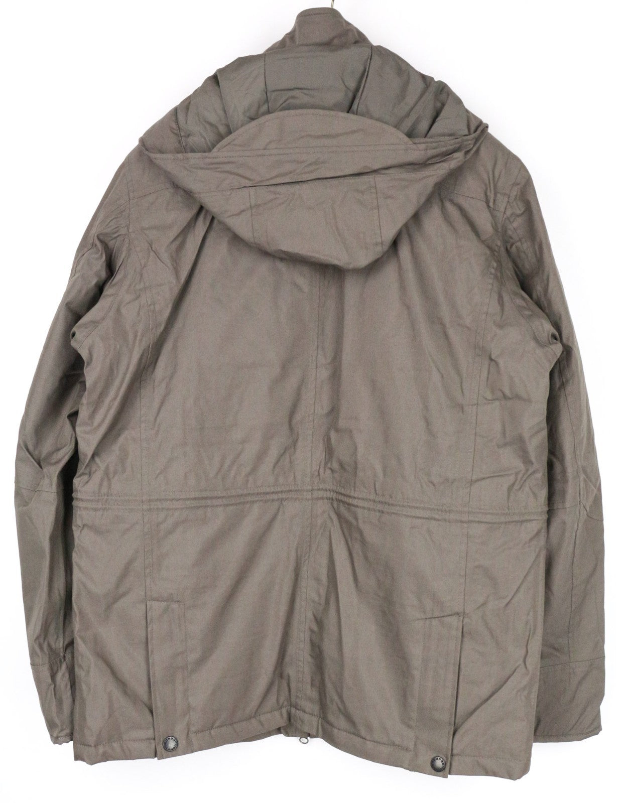 TUCANO URBANO Angus Men Jacket L Brown Cotton Blend Armour Pocket Hooded Moto