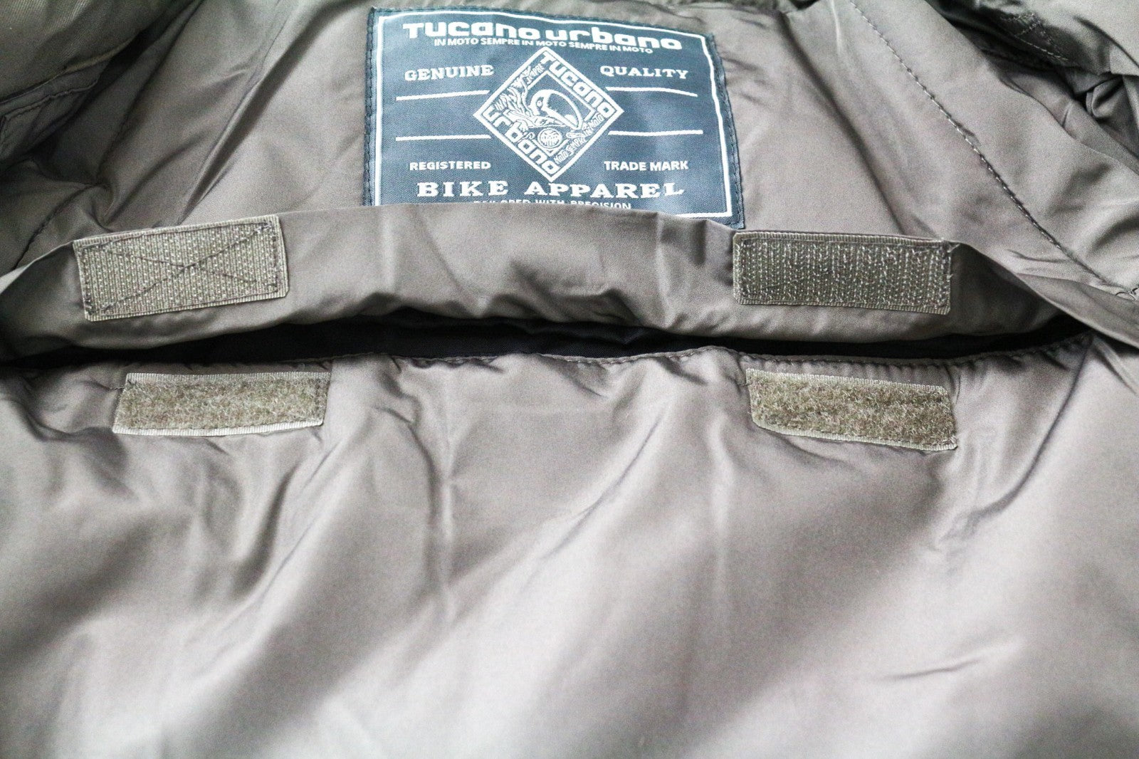 TUCANO URBANO Angus Men Jacket M Brown Cotton Blend Armour Pockets Moto Hooded