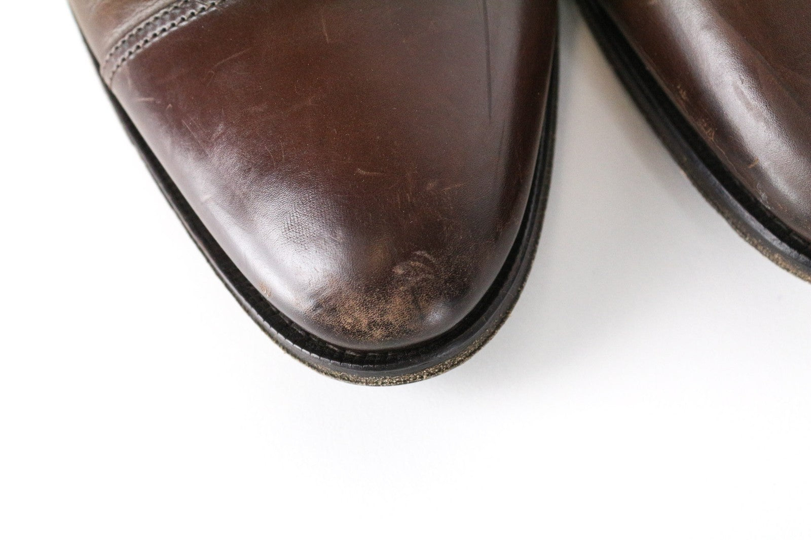 SUITSUPPLY Men Formal Shoes EU42 Brown Genuine Leather Classic Double Buckle