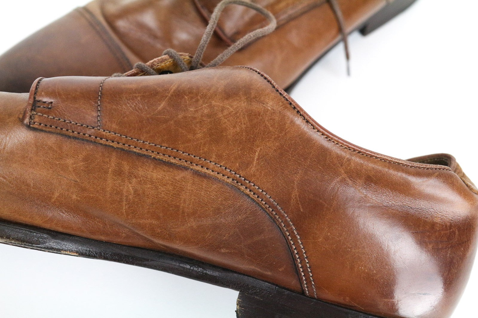 SUITSUPPLY Men Formal Shoes EU43 Brown Genuine Leather Low-Top Classic