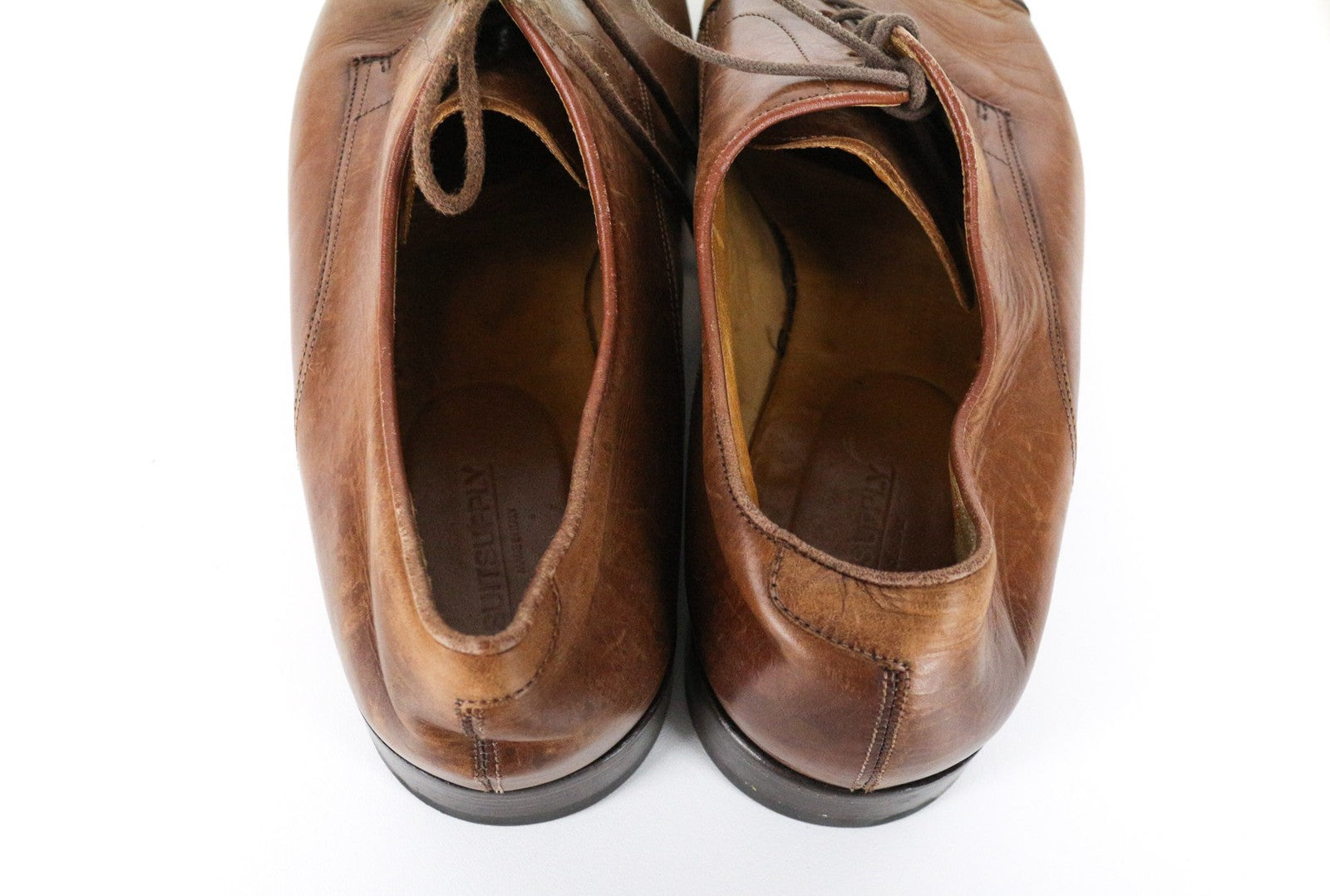 SUITSUPPLY Men Formal Shoes EU43 Brown Genuine Leather Low-Top Classic
