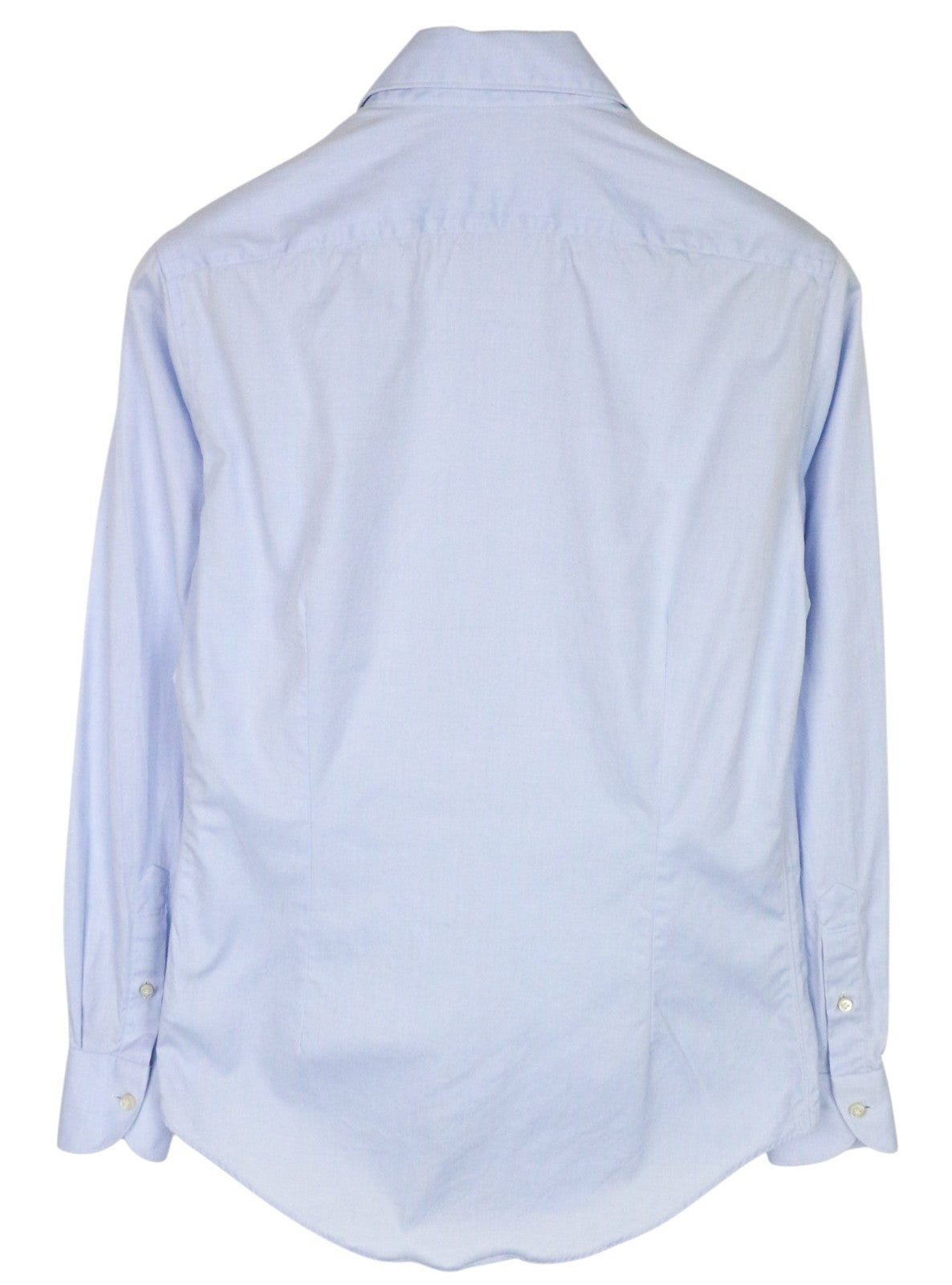 SUITSUPPLY Men Shirt 37/14 1/2 Extra Slim Blue Pure Cotton Cutaway Twill