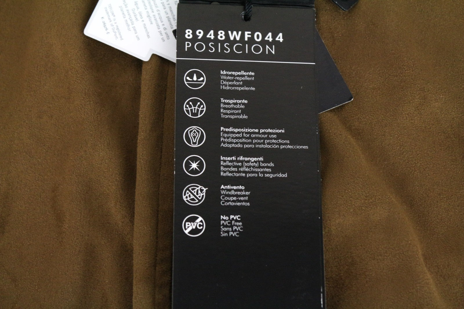 TUCANO URBANO Posiscion Women Jacket M Brown Water-Repellent Faux Suede Moto