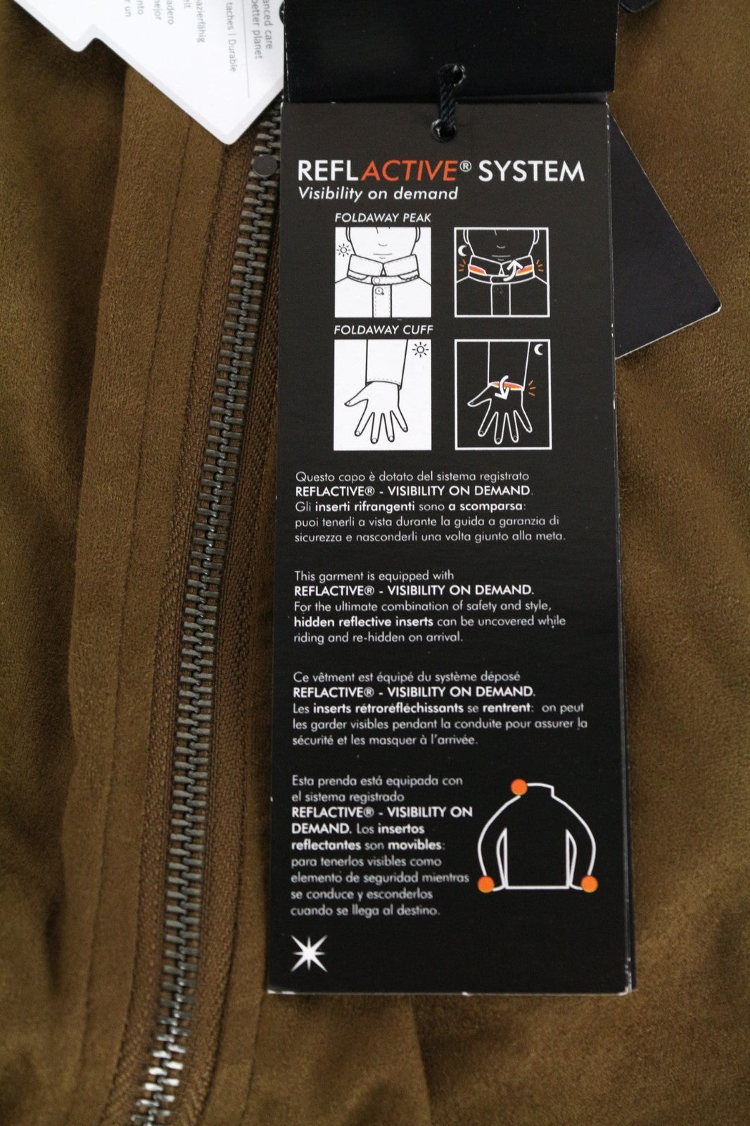 TUCANO URBANO Posiscion Women Jacket M Brown Water-Repellent Faux Suede Moto