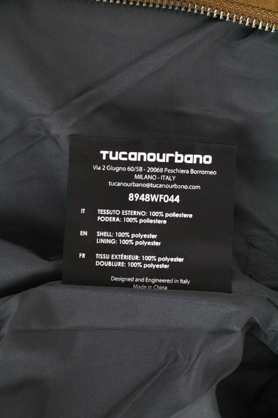 TUCANO URBANO Posiscion Women Jacket M Brown Water-Repellent Faux Suede Moto