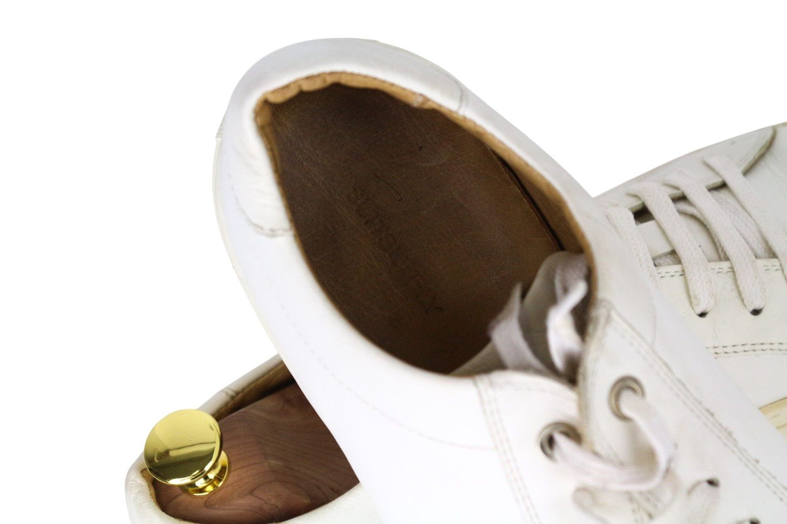 SUITSUPPLY Men Trainers EU39 White Genuine Leather Laced Leisure Casual Sneakers