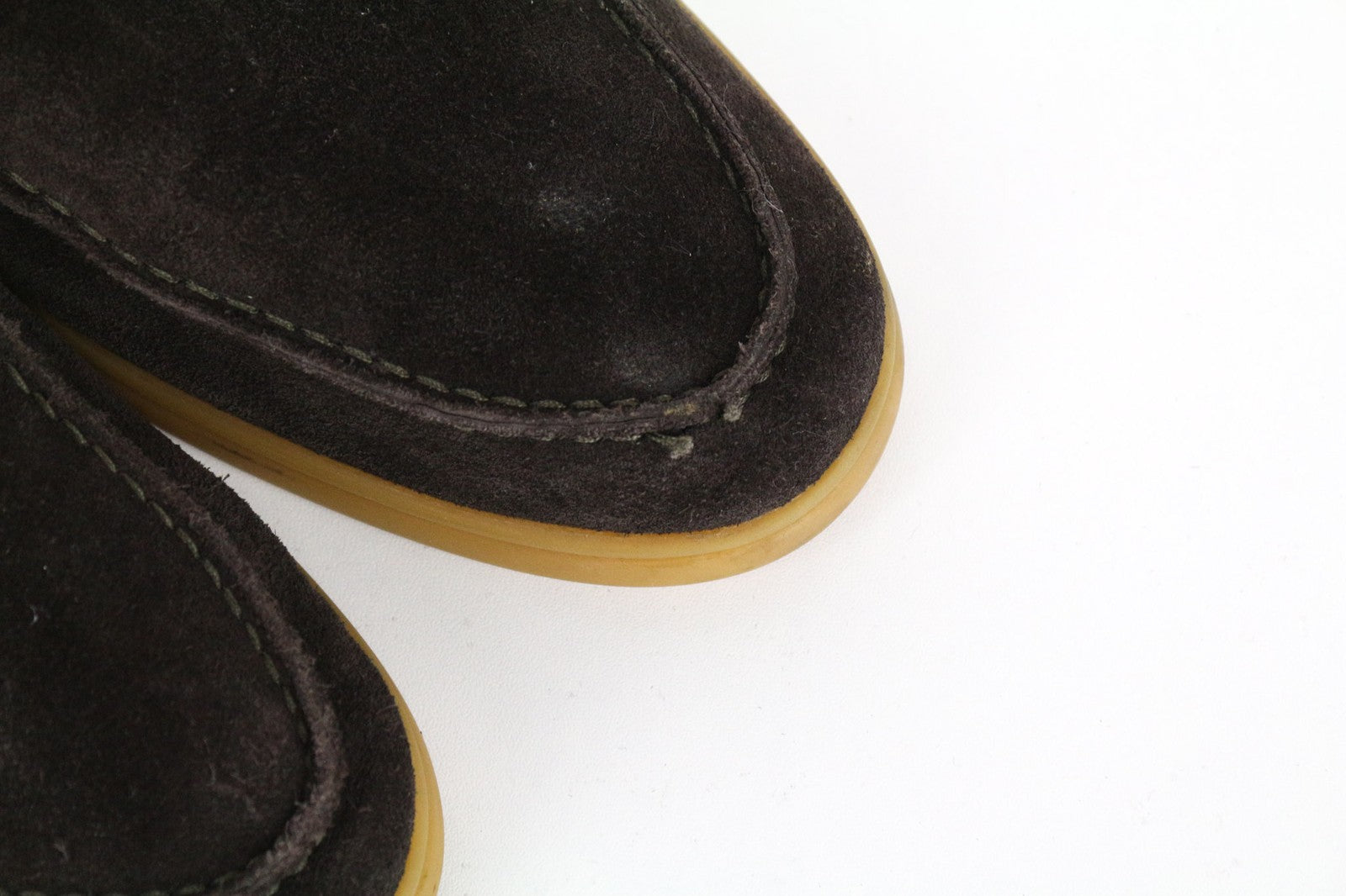 SUITSUPPLY Men Formal Shoes EU44 Dark Brown Suede Leather Laced High-Top