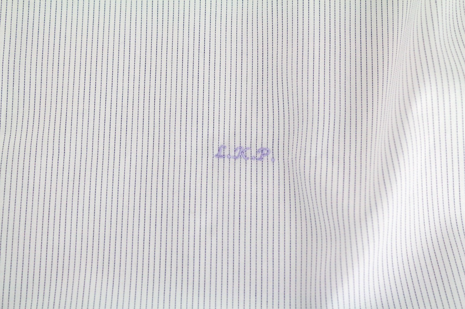 SUITSUPPLY Traveller Men Shirt 39 Extra Slim White Pure Cotton Striped Pattern