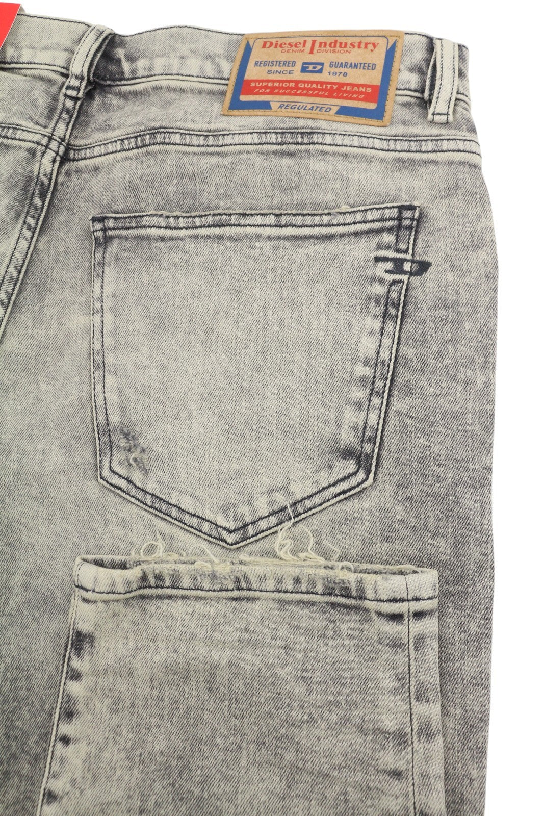 DIESEL 2019 D-Strukt 09H56 Men Jeans W36/L32 Grey Slim Fit Mid Waist RRP295