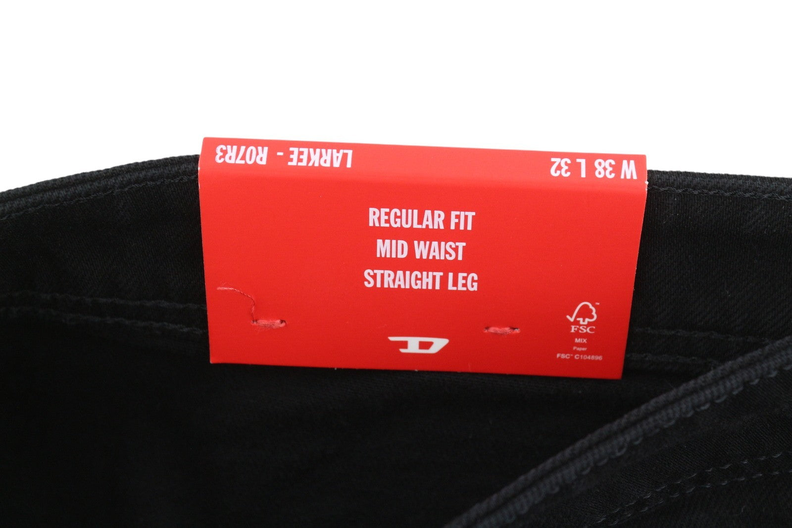 DIESEL 1985 Larkee R07R3 Men Jeans W38/L32 Regular Fit Straight Leg Mid Waist