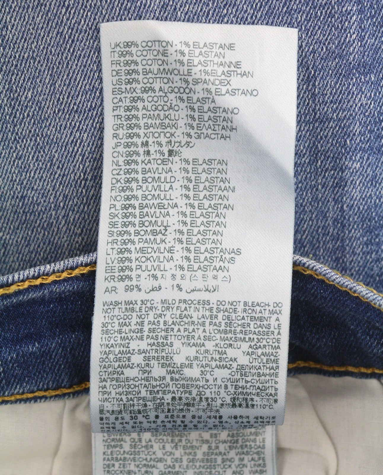 DIESEL Tepphar RB105 Men Jeans W32/L32 Blue Whiskers Faded Slim Fit RRP175