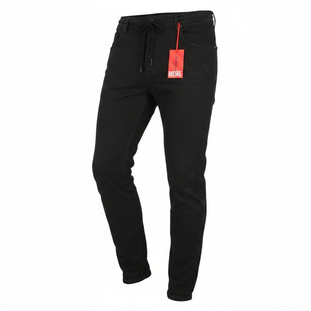 DIESEL 2062 D-Strukt-B Jogg 068QU Men Jeans W36 Black Distress RRP295