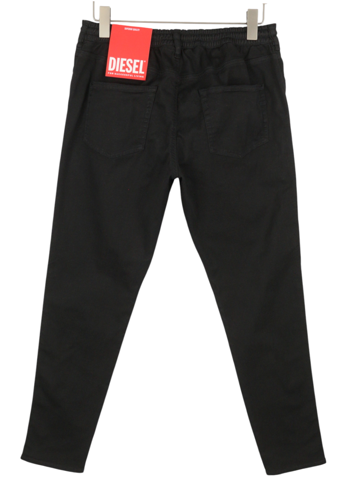 DIESEL 2062 D-Strukt-B Jogg 068QU Men Jeans W36 Black Distress RRP295