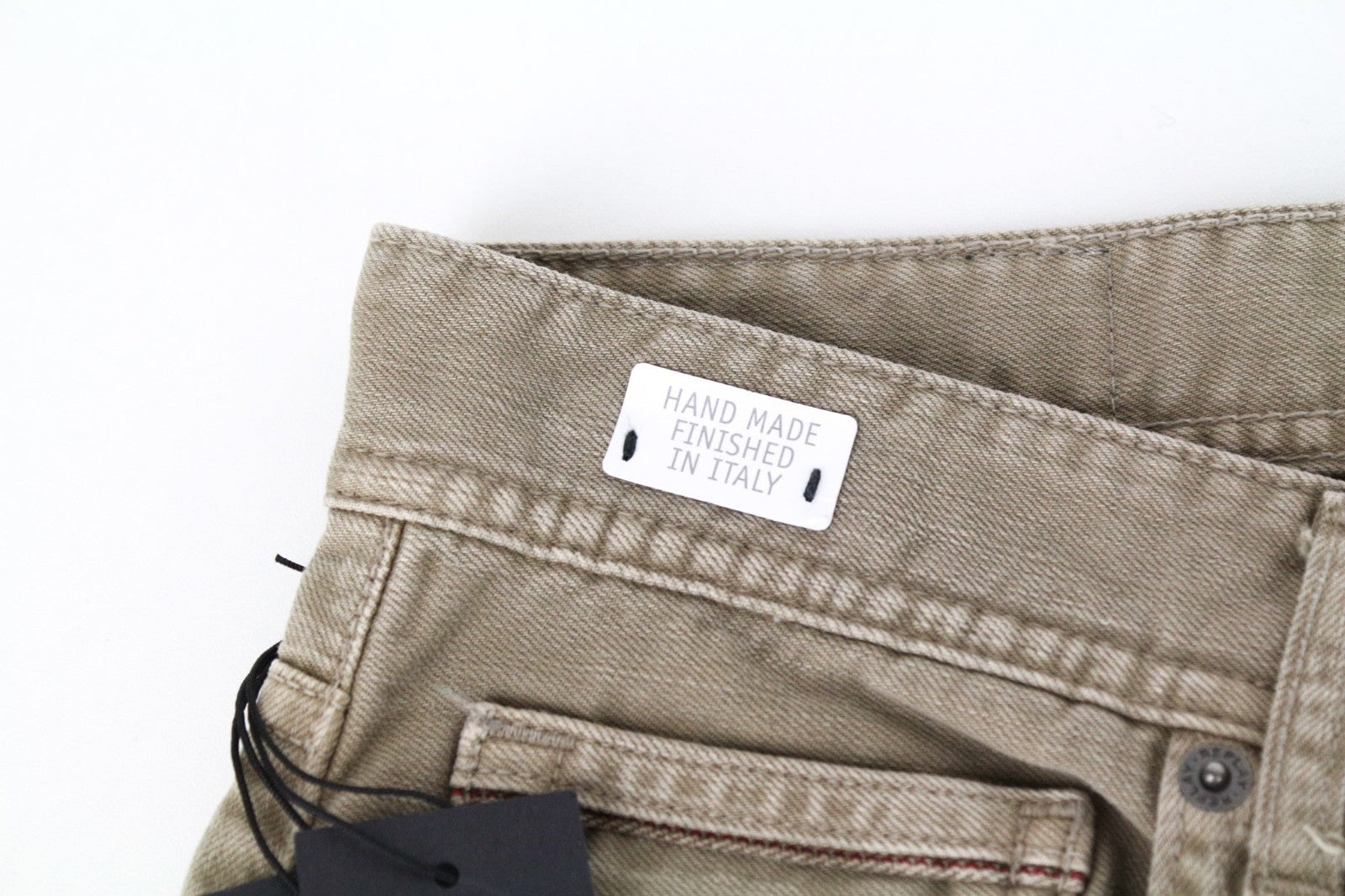 REPLAY Grover Men Jeans W30/L34 Straight Fit Brown Button-Up Cotton Stretch