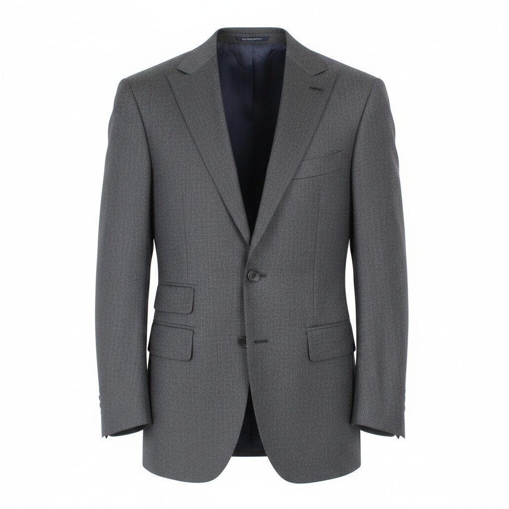 SUITSUPPLY Washington Men Blazer UK36R Grey Extra Slim Birdseye Check Pure Wool