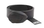 DIESEL 1DR-POD B-1DR POD 40 Men Belt 85 CM Black Leather Press Stud RRP175