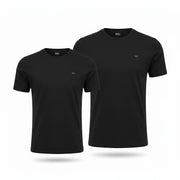 DIESEL UMTEE-Randal-Tube-Twopack Men T-Shirt L Black Tricot Slim Short Sleeve