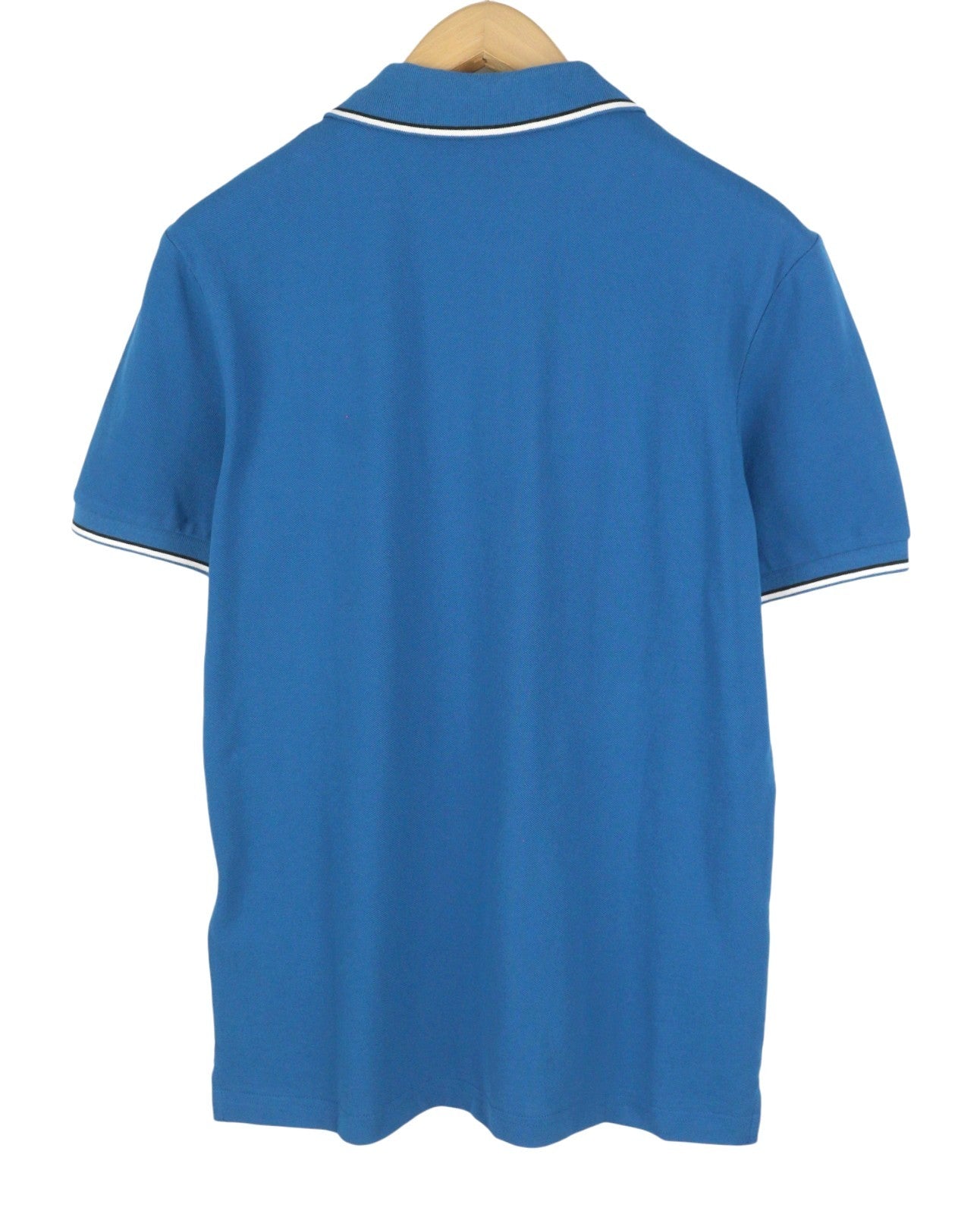 DIESEL T-Smith-D Men Polos XL Blue Cotton Half Button Short Sleeve