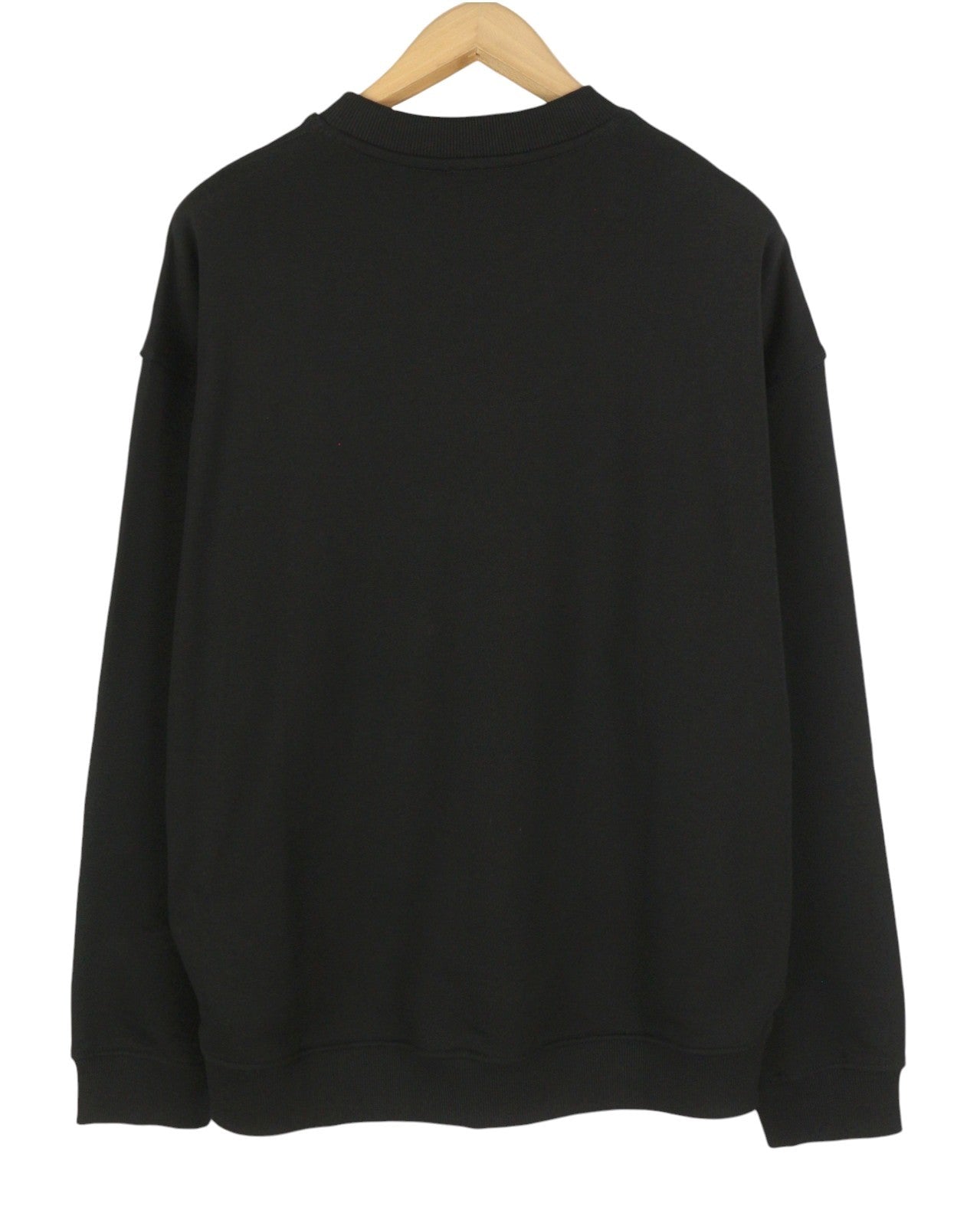 DIESEL S-Boxt-Div Men Sweatshirt L Black Crew Neck Long Sleeve Pull On RRP150