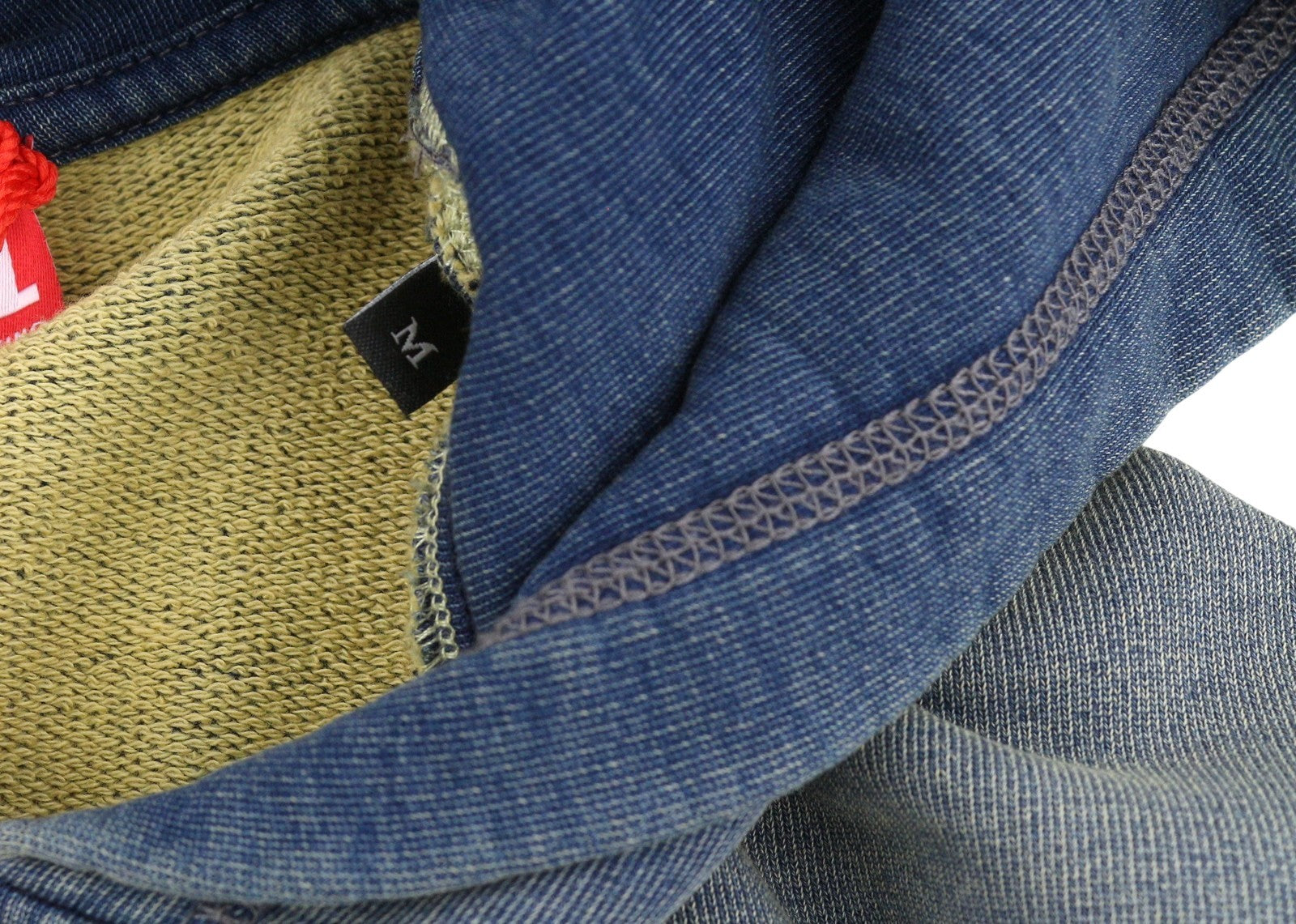 DIESEL S-Boxt-Hood-R6 Men Hoodie M Blue Faded Kangaroo Pocket Pull On RRP250