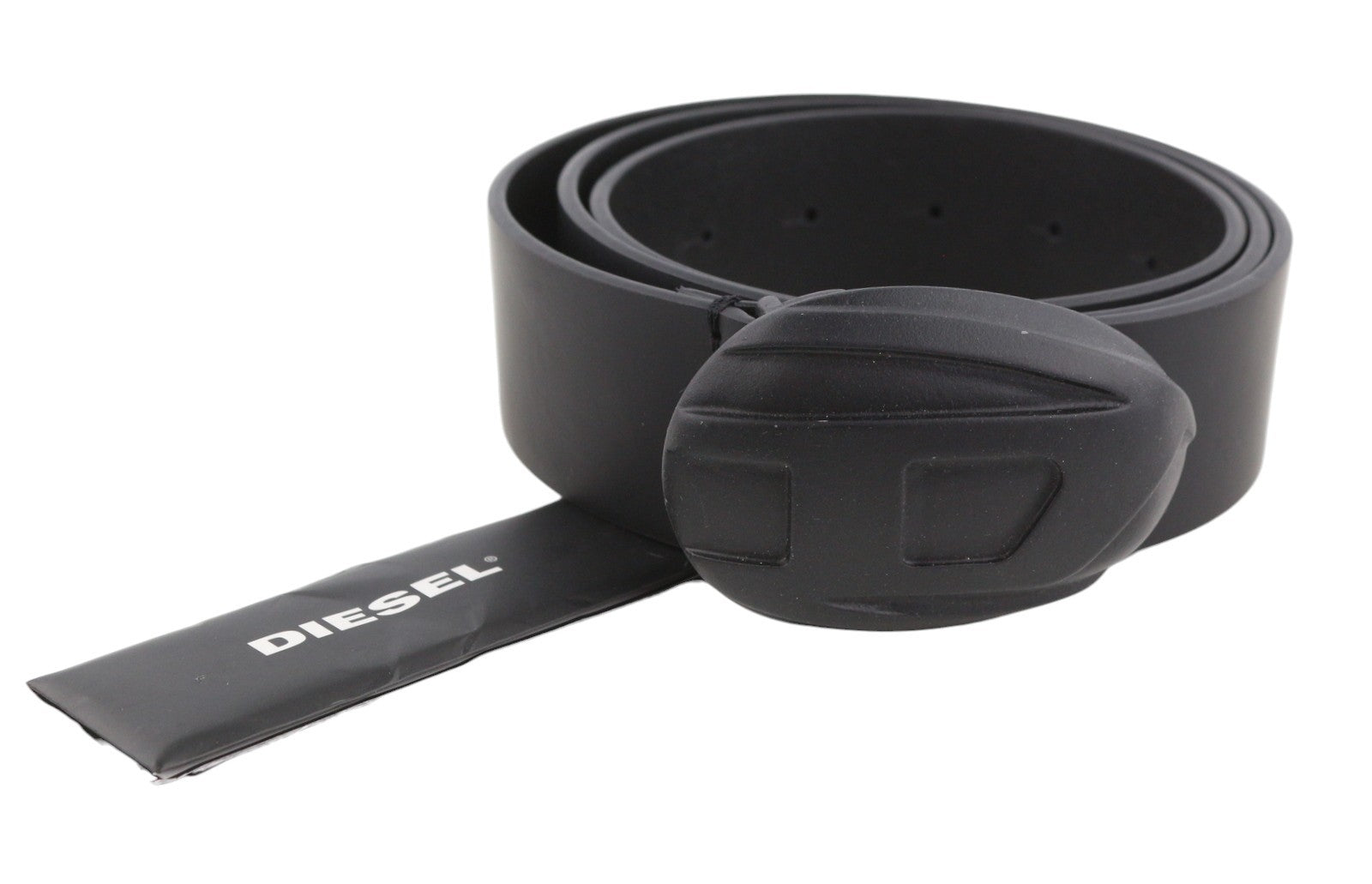DIESEL 1DR-POD B-1DR POD 40 Men Belt 100 CM Black Leather Press Stud RRP175