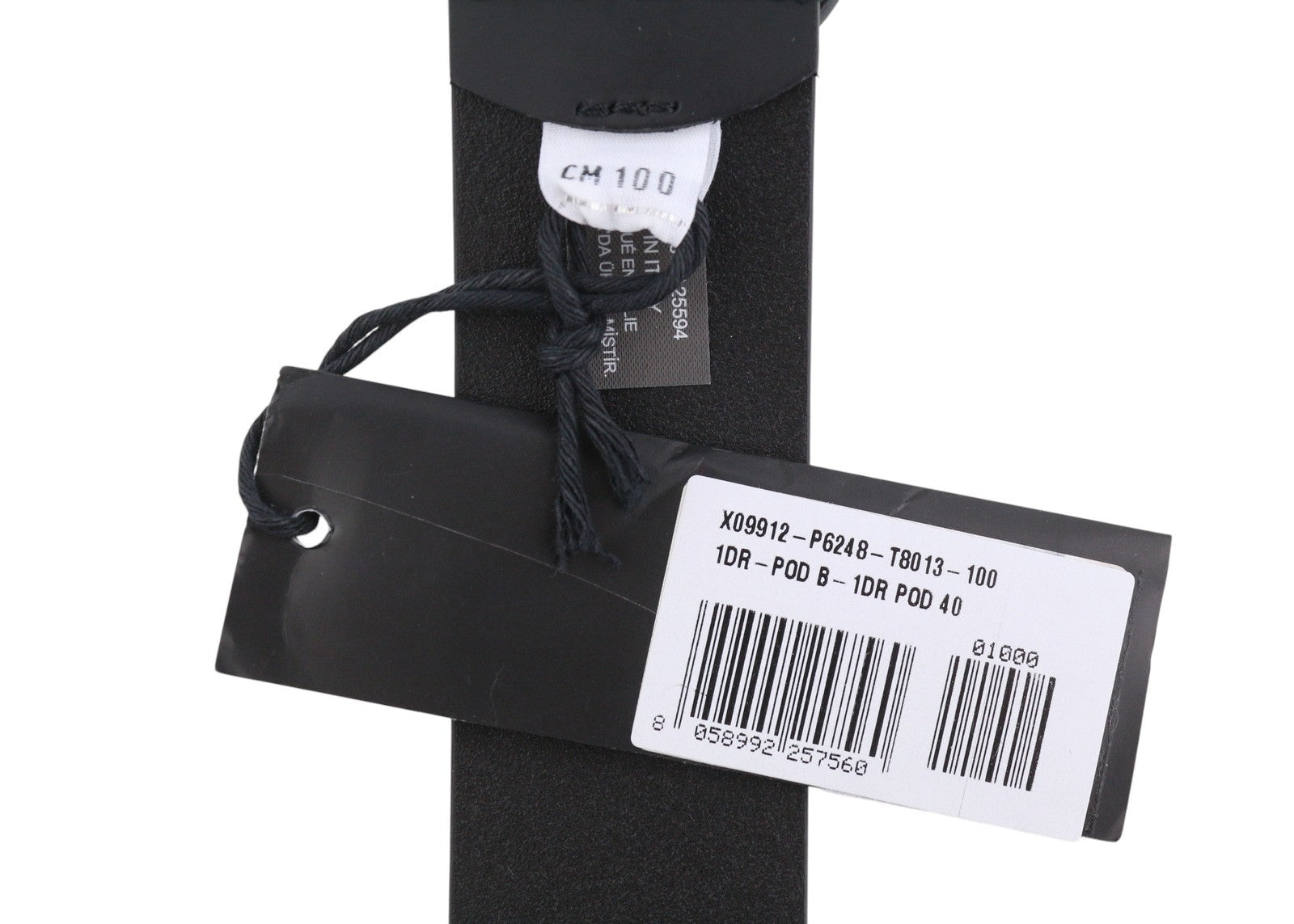 DIESEL 1DR-POD B-1DR POD 40 Men Belt 100 CM Black Leather Press Stud RRP175