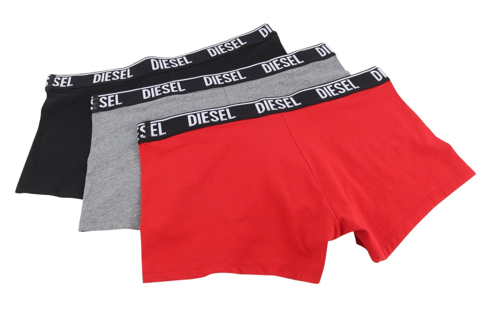 DIESEL UMBX-Shawnthreepack-RG Men Underwear XL Elastic Waist Trunks Boxer 3PC