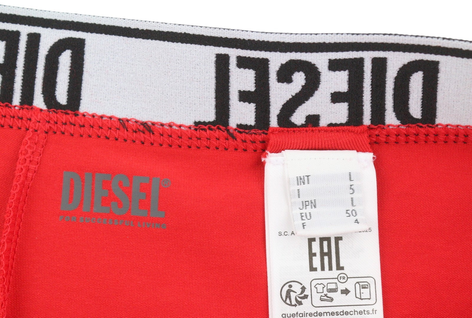 DIESEL UMBX-Shawnthreepack-RG Men Underwear L Elastic Waist Trunks Boxer 3PC