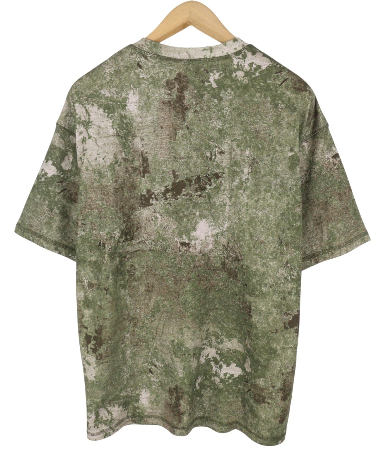 DIESEL T-Boxt-R12 Men T-Shirt L Green Camouflage Crew Neck Short Sleeve