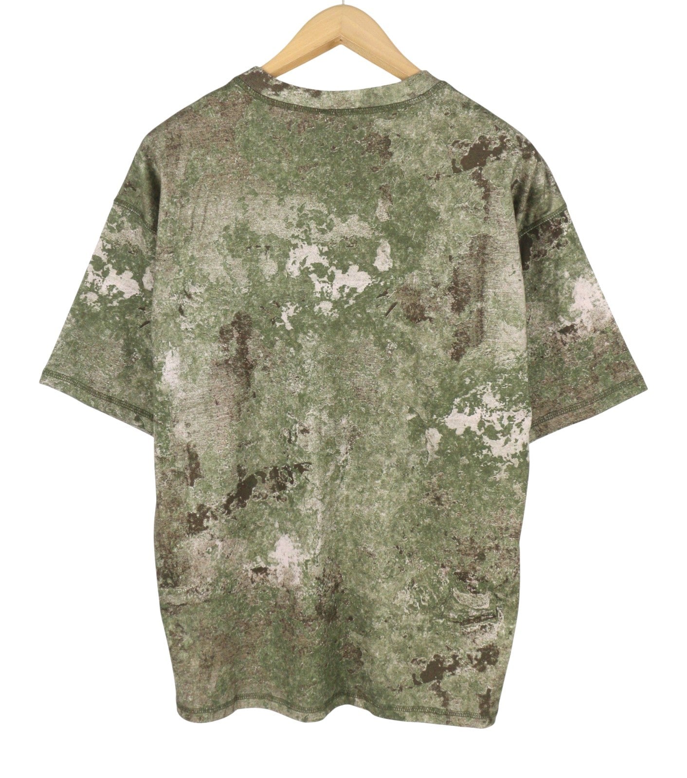 DIESEL T-Boxt-R12 Men T-Shirt M Green Camouflage Crew Neck Short Sleeved