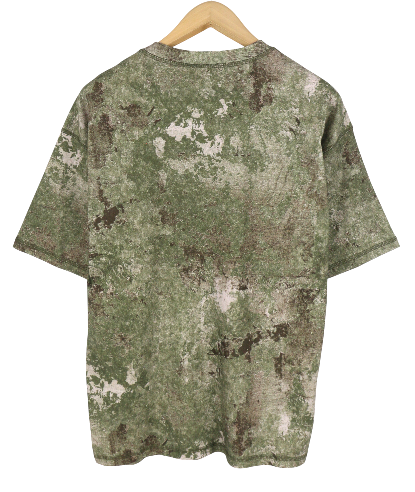 DIESEL T-Boxt-R12 Men T-Shirt M Green Camouflage Crew Collar Short Sleeve