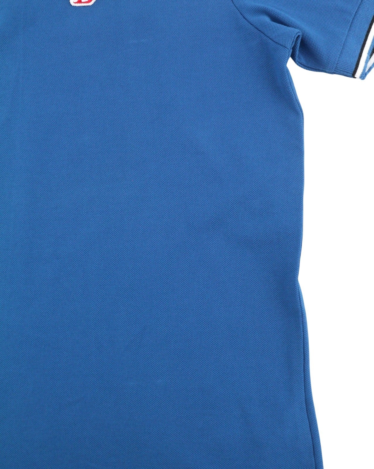 DIESEL T-Smith-D Men Polos XL Blue Cotton Half Button Short Sleeved