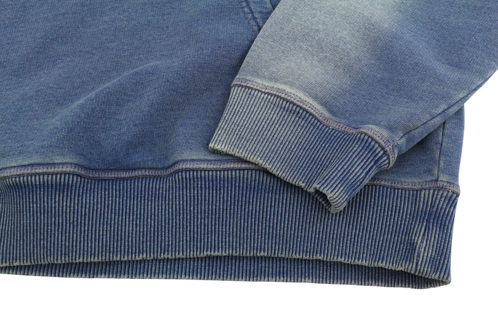 DIESEL S-Boxt-Hood-R6 Men Hoodie L Blue Washed Kangaroo Pocket Pull On RRP250