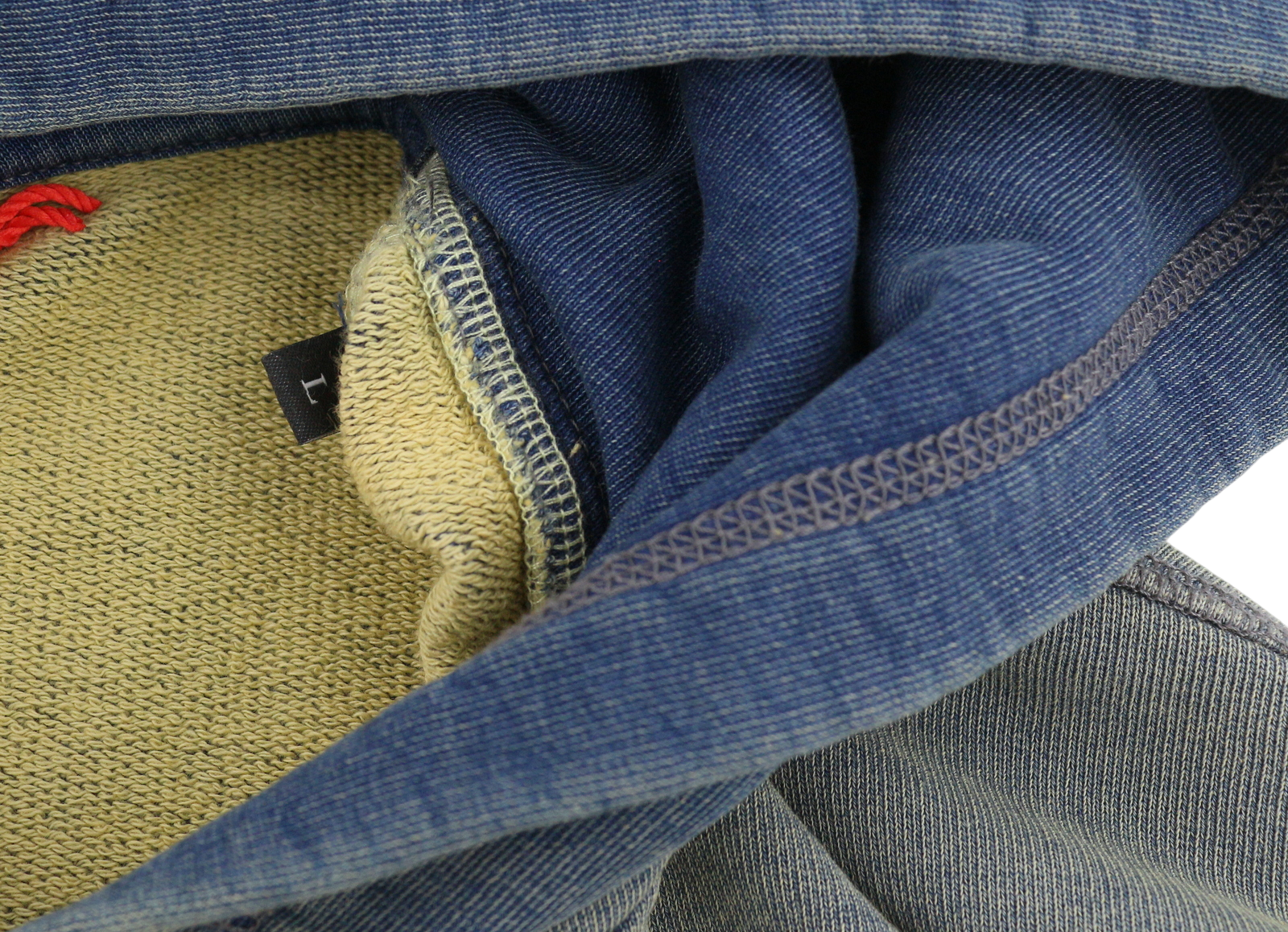 DIESEL S-Boxt-Hood-R6 Men Hoodie L Blue Faded Kangaroo Pocket Pull On RRP250