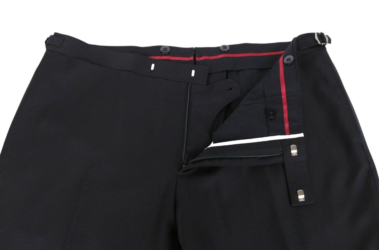 SUITSUPPLY Lazio Tuxedo Men Suit UK46R Velvet Wool Super 110 Slim Black 3 Piece