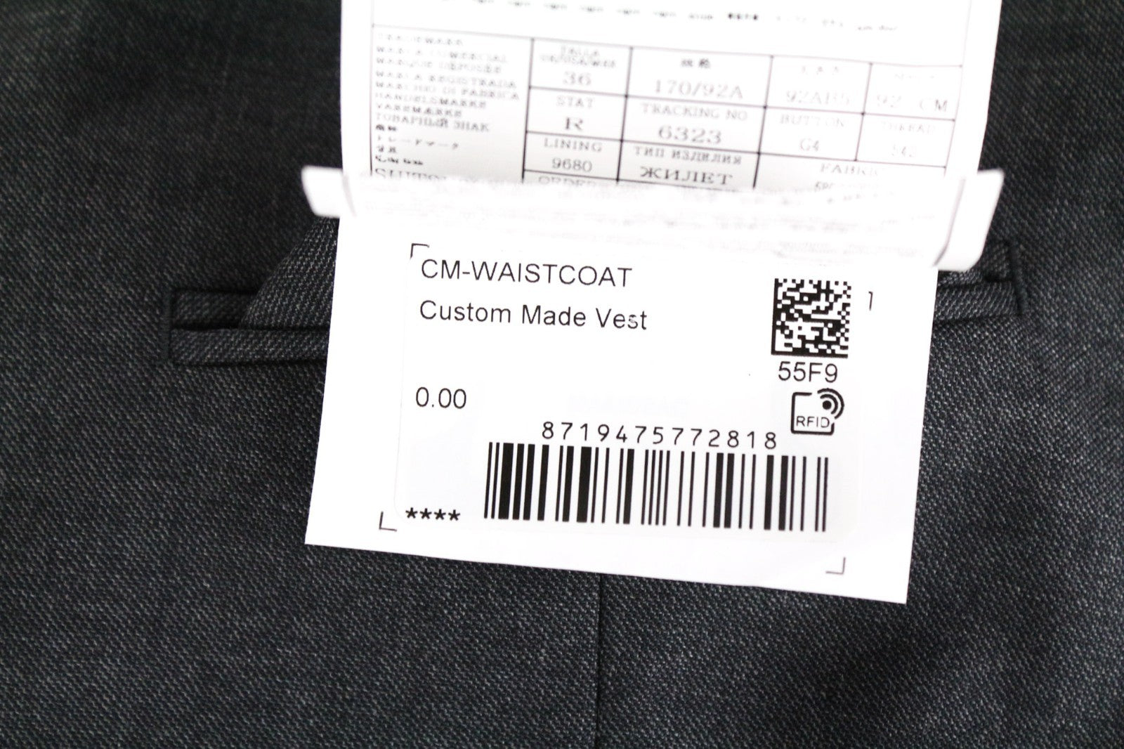 SUITSUPPLY Lazio Men Suit UK36R Pure Wool Super 110's Slim Grey 3 Piece