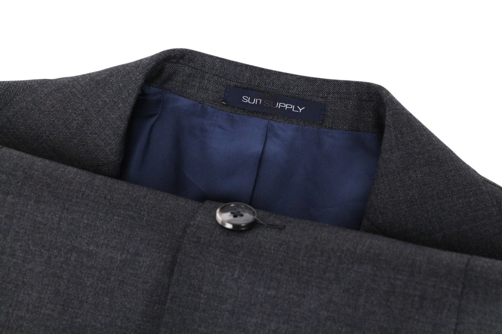 SUITSUPPLY Lazio Men Suit UK36R Pure Wool Super 110's Slim Grey 3 Piece