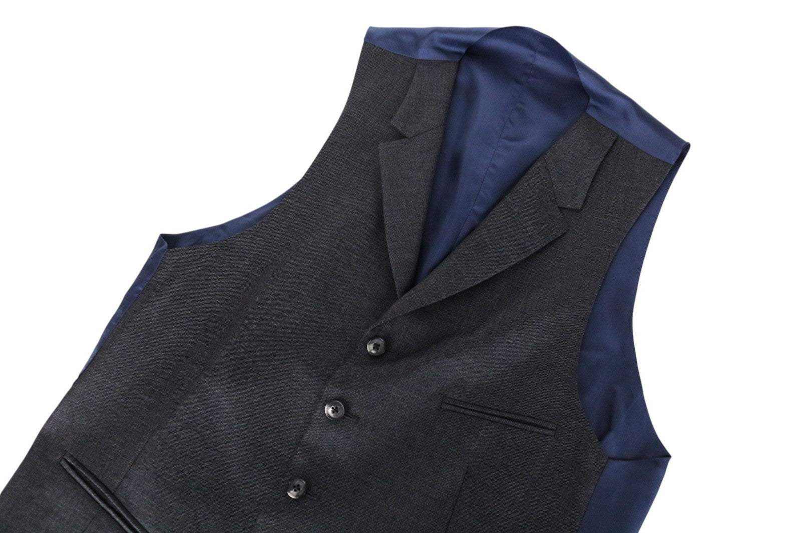 SUITSUPPLY Lazio Men Suit UK36R Pure Wool Super 110's Slim Grey 3 Piece