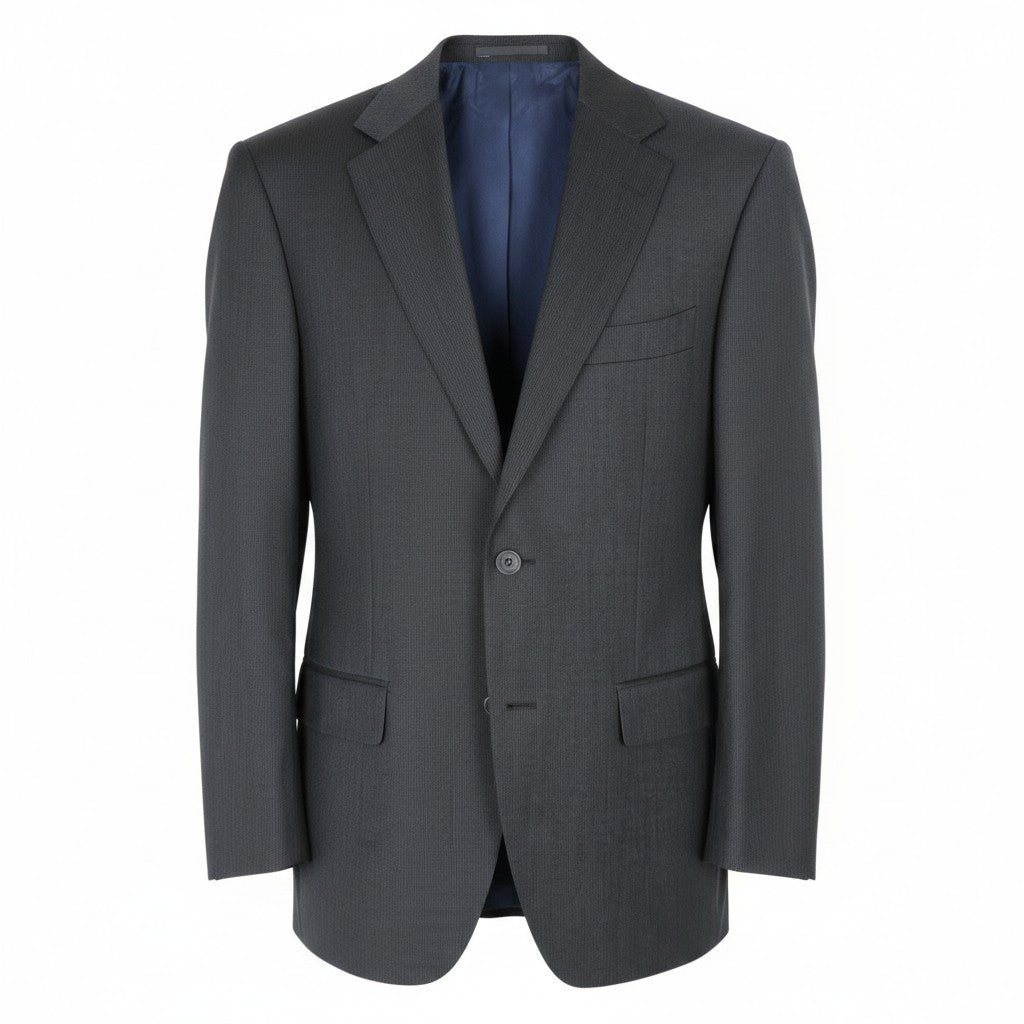 SUITSUPPLY Napoli Men Blazer UK38R Grey Straight Slim Fit Pure Wool Super 110s